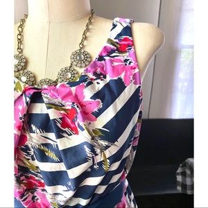 Motherhood Maternity Striped Floral Dress